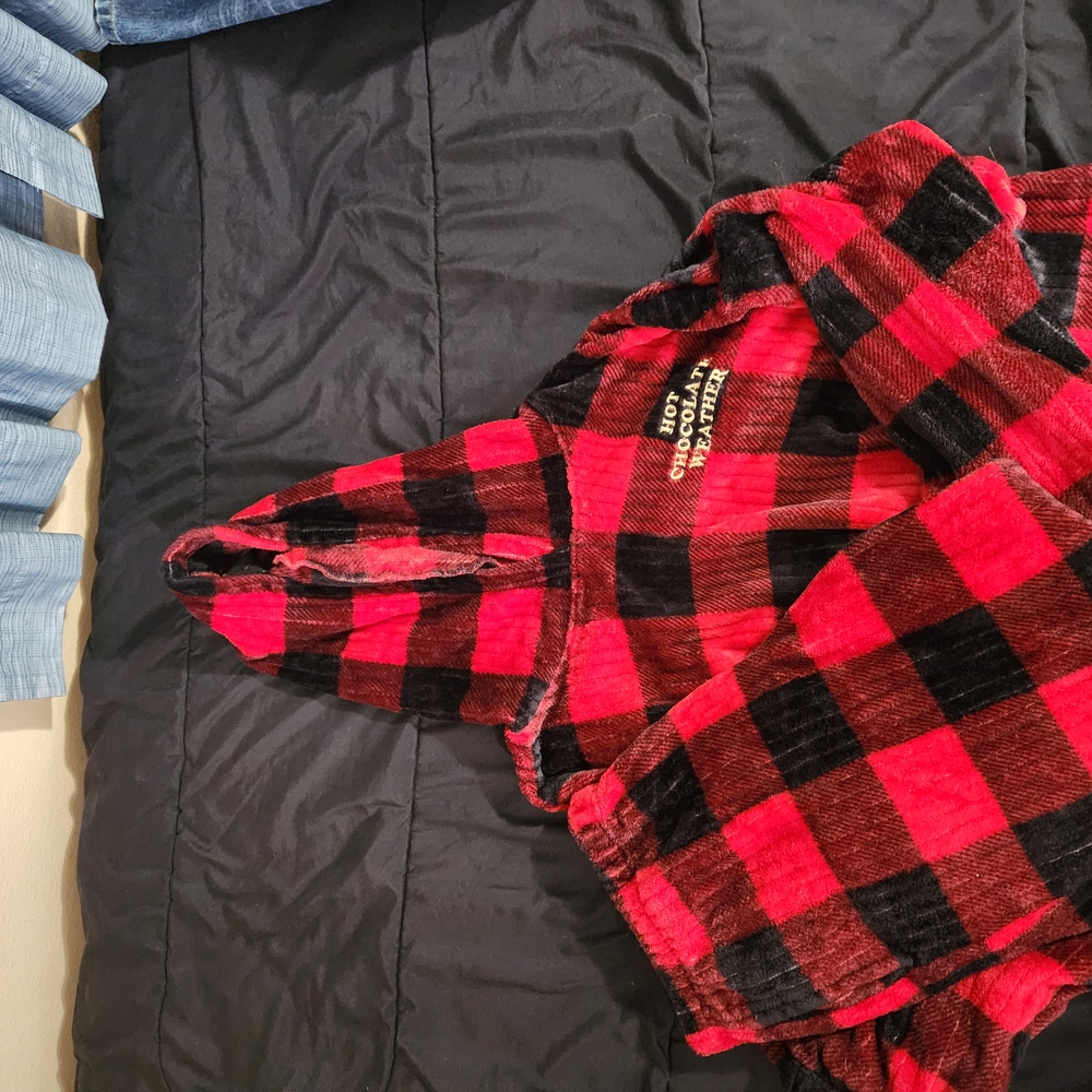 Red and Black Plaid Set